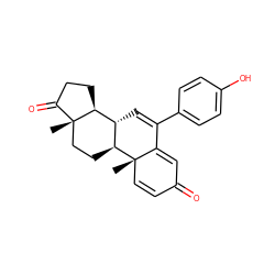 C[C@]12C=CC(=O)C=C1C(c1ccc(O)cc1)=C[C@@H]1[C@@H]2CC[C@]2(C)C(=O)CC[C@@H]12 ZINC000138120329