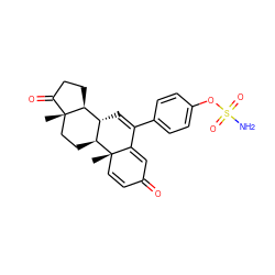 C[C@]12C=CC(=O)C=C1C(c1ccc(OS(N)(=O)=O)cc1)=C[C@@H]1[C@@H]2CC[C@]2(C)C(=O)CC[C@@H]12 ZINC000138120692