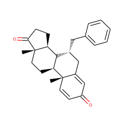 C[C@]12C=CC(=O)C=C1C[C@@H](Cc1ccccc1)[C@@H]1[C@@H]2CC[C@]2(C)C(=O)CC[C@@H]12 ZINC000211305676