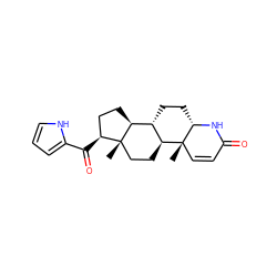 C[C@]12C=CC(=O)N[C@H]1CC[C@@H]1[C@@H]2CC[C@]2(C)[C@@H](C(=O)c3ccc[nH]3)CC[C@@H]12 ZINC000026390295