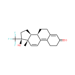 C[C@]12C=CC3=C4CCC(=O)C=C4CC[C@@H]3[C@@H]1CC[C@@]2(O)C(F)(F)F ZINC000029554408