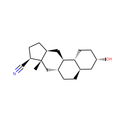 C[C@]12C[C@H]3CC[C@@H]4C[C@@H](O)CC[C@H]4[C@@H]3C[C@@H]1CC[C@@H]2C#N ZINC000221263482