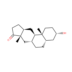 C[C@]12C[C@H]3CC[C@H]4C[C@@H](O)CC[C@@]4(C)[C@@H]3C[C@@H]1CCC2=O ZINC001772650498