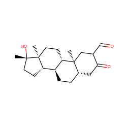 C[C@]12CC(C=O)C(=O)C[C@@H]1CC[C@@H]1[C@@H]2CC[C@@]2(C)[C@H]1CC[C@]2(C)O ZINC000118912450