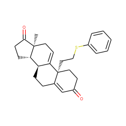 C[C@]12CC=C3[C@@H](CCC4=CC(=O)CC[C@@]43CCSc3ccccc3)[C@@H]1CCC2=O ZINC000013746606