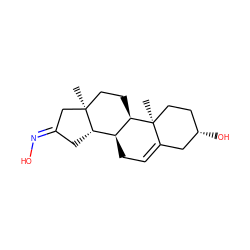 C[C@]12CC[C@@H]3[C@@H](CC=C4C[C@@H](O)CC[C@@]43C)[C@@H]1C/C(=N\O)C2 ZINC000026396801