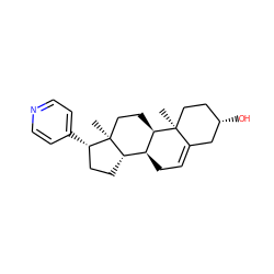 C[C@]12CC[C@@H]3[C@@H](CC=C4C[C@@H](O)CC[C@@]43C)[C@@H]1CC[C@@H]2c1ccncc1 ZINC000026495086