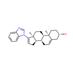 C[C@]12CC[C@@H]3[C@@H](CC=C4C[C@@H](O)CC[C@@]43C)[C@H]1CC=C2n1cnc2ccccc21 ZINC000026393498