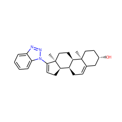 C[C@]12CC[C@@H]3[C@@H](CC=C4C[C@@H](O)CC[C@@]43C)[C@H]1CC=C2n1nnc2ccccc21 ZINC000026398639