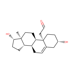 C[C@]12CC[C@@H]3[C@@H](CC=C4C[C@@H](O)CC[C@@]43CC=O)[C@@H]1CC[C@@H]2O ZINC000028569018