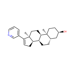 C[C@]12CC[C@@H]3[C@@H](CC[C@H]4C[C@H](O)CC[C@@]43C)[C@H]1CC=C2c1cccnc1 ZINC000026498514