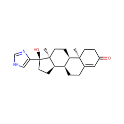 C[C@]12CC[C@@H]3[C@@H](CCC4=CC(=O)CC[C@@]43C)[C@H]1CC[C@]2(O)c1c[nH]cn1 ZINC000026983236