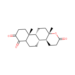 C[C@]12CC[C@@H]3[C@@H](CCC4C(=O)C(=O)CC[C@@]43C)[C@@H]1CCC(=O)O2 ZINC000028524519