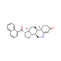 C[C@]12CC[C@@H]3[C@@H](CNC4=CC(=O)CC[C@@]43C)[C@@H]1CC[C@@H]2C(=O)c1cccc2ccccc12 ZINC000026401761