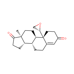 C[C@]12CC[C@@H]3[C@H](CCC4=CC(=O)CC[C@@]43[C@@H]3CO3)[C@@H]1CCC2=O ZINC000028766228