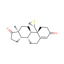 C[C@]12CC[C@@H]3[C@H](CCC4=CC(=O)CC[C@@]43[C@@H]3CS3)[C@@H]1CCC2=O ZINC000028766043