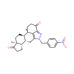 C[C@]12CC[C@@H]3[C@H](Cc4c5c(nn4Cc4ccc([N+](=O)[O-])cc4)C(=O)CC[C@@]53C)[C@@H]1CCC2=O ZINC000253638868