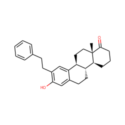 C[C@]12CC[C@@H]3c4cc(CCc5ccccc5)c(O)cc4CC[C@H]3[C@@H]1CCCC2=O ZINC000035983384