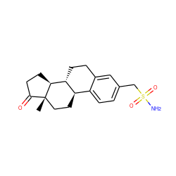 C[C@]12CC[C@@H]3c4ccc(CS(N)(=O)=O)cc4CC[C@H]3[C@@H]1CCC2=O ZINC000028530512