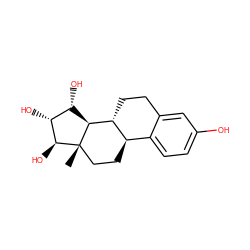 C[C@]12CC[C@@H]3c4ccc(O)cc4CC[C@H]3[C@@H]1[C@@H](O)[C@@H](O)[C@@H]2O ZINC000005764481