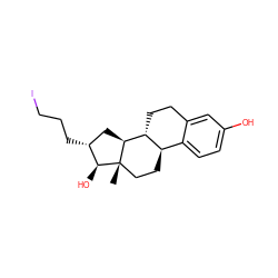 C[C@]12CC[C@@H]3c4ccc(O)cc4CC[C@H]3[C@@H]1C[C@@H](CCCI)[C@@H]2O ZINC000026274086