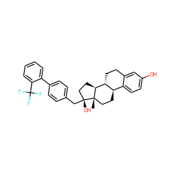 C[C@]12CC[C@@H]3c4ccc(O)cc4CC[C@H]3[C@@H]1CC[C@@]2(O)Cc1ccc(-c2ccccc2C(F)(F)F)cc1 ZINC000653867735