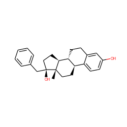 C[C@]12CC[C@@H]3c4ccc(O)cc4CC[C@H]3[C@@H]1CC[C@@]2(O)Cc1ccccc1 ZINC000013798286