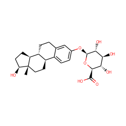 C[C@]12CC[C@@H]3c4ccc(O[C@@H]5O[C@H](C(=O)O)[C@@H](O)[C@H](O)[C@H]5O)cc4CC[C@H]3[C@@H]1CC[C@@H]2O ZINC000004096817
