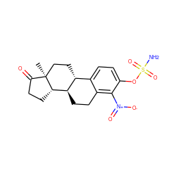 C[C@]12CC[C@@H]3c4ccc(OS(N)(=O)=O)c([N+](=O)[O-])c4CC[C@H]3[C@@H]1CCC2=O ZINC000084633878