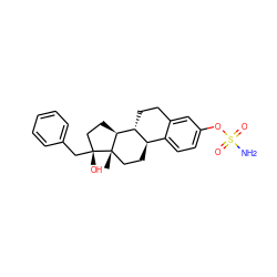 C[C@]12CC[C@@H]3c4ccc(OS(N)(=O)=O)cc4CC[C@H]3[C@@H]1CC[C@@]2(O)Cc1ccccc1 ZINC000003940832