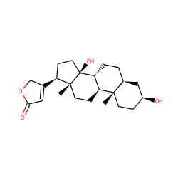 C[C@]12CC[C@H](O)C[C@@H]1CC[C@@H]1[C@@H]2CC[C@]2(C)[C@@H](C3=CC(=O)OC3)CC[C@]12O ZINC000004073972