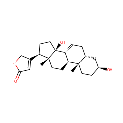 C[C@]12CC[C@H](O)C[C@H]1CC[C@@H]1[C@@H]2CC[C@]2(C)[C@@H](C3=CC(=O)OC3)CC[C@]12O ZINC000003875959