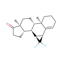 C[C@]12CC[C@H]3[C@@H]([C@H]4[C@@H](C5=CCCC[C@@]53C)C4(F)F)[C@@H]1CCC2=O ZINC000653761017