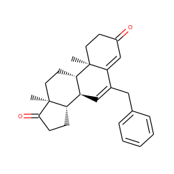 C[C@]12CC[C@H]3[C@@H](C=C(Cc4ccccc4)C4=CC(=O)CC[C@@]43C)[C@@H]1CCC2=O ZINC000038795093