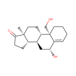 C[C@]12CC[C@H]3[C@@H](C[C@@H](O)C4=CCCC[C@@]43CO)[C@@H]1CCC2=O ZINC000013470379