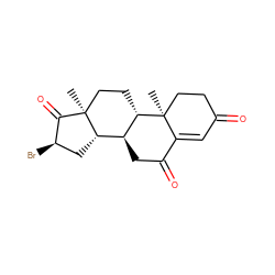 C[C@]12CC[C@H]3[C@@H](CC(=O)C4=CC(=O)CC[C@@]43C)[C@@H]1C[C@@H](Br)C2=O ZINC000215323770