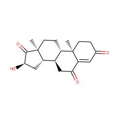 C[C@]12CC[C@H]3[C@@H](CC(=O)C4=CC(=O)CC[C@@]43C)[C@@H]1C[C@@H](O)C2=O ZINC000215496078