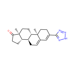 C[C@]12CC[C@H]3[C@@H](CC=C4C=C(c5nn[nH]n5)CC[C@@]43C)[C@@H]1CCC2=O ZINC000653699592