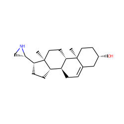 C[C@]12CC[C@H]3[C@@H](CC=C4C[C@@H](O)CC[C@@]43C)[C@@H]1CC[C@@H]2[C@@H]1CN1 ZINC000013835169