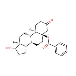 C[C@]12CC[C@H]3[C@@H](CC[C@@]4(OC(=O)c5ccccc5)CC(=O)CC[C@]34C)[C@@H]1CC[C@@H]2O ZINC000028524032