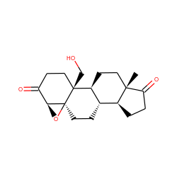 C[C@]12CC[C@H]3[C@@H](CC[C@]45O[C@H]4C(=O)CC[C@]35CO)[C@@H]1CCC2=O ZINC000038605922