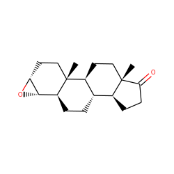 C[C@]12CC[C@H]3[C@@H](CC[C@H]4[C@@H]5O[C@@H]5CC[C@]34C)[C@@H]1CCC2=O ZINC000013674170