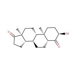 C[C@]12CC[C@H]3[C@@H](CC[C@H]4C(=O)[C@H](O)CC[C@]34C)[C@@H]1CCC2=O ZINC000013674177