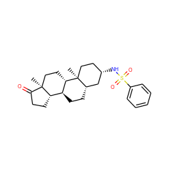 C[C@]12CC[C@H]3[C@@H](CC[C@H]4C[C@@H](NS(=O)(=O)c5ccccc5)CC[C@@]43C)[C@@H]1CCC2=O ZINC000084671659