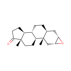 C[C@]12CC[C@H]3[C@@H](CC[C@H]4C[C@@H]5O[C@@H]5C[C@@]43C)[C@@H]1CCC2=O ZINC000071973153