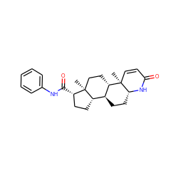 C[C@]12CC[C@H]3[C@@H](CC[C@H]4NC(=O)C=C[C@]34C)[C@@H]1CC[C@@H]2C(=O)Nc1ccccc1 ZINC000003810796