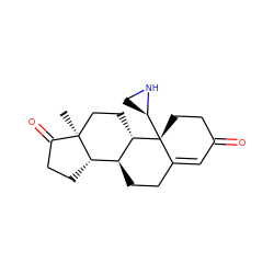 C[C@]12CC[C@H]3[C@@H](CCC4=CC(=O)CC[C@@]43[C@H]3CN3)[C@@H]1CCC2=O ZINC000034645250