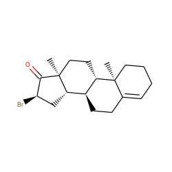 C[C@]12CC[C@H]3[C@@H](CCC4=CCCC[C@@]43C)[C@@H]1C[C@@H](Br)C2=O ZINC000013823512