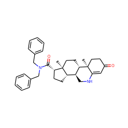 C[C@]12CC[C@H]3[C@@H](CNC4=CC(=O)CC[C@@]43C)[C@@H]1CC[C@@H]2C(=O)N(Cc1ccccc1)Cc1ccccc1 ZINC000027436768