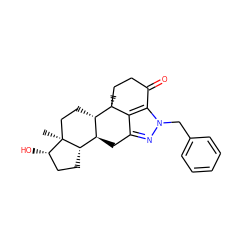 C[C@]12CC[C@H]3[C@@H](Cc4nn(Cc5ccccc5)c5c4[C@]3(C)CCC5=O)[C@@H]1CC[C@@H]2O ZINC000653754014